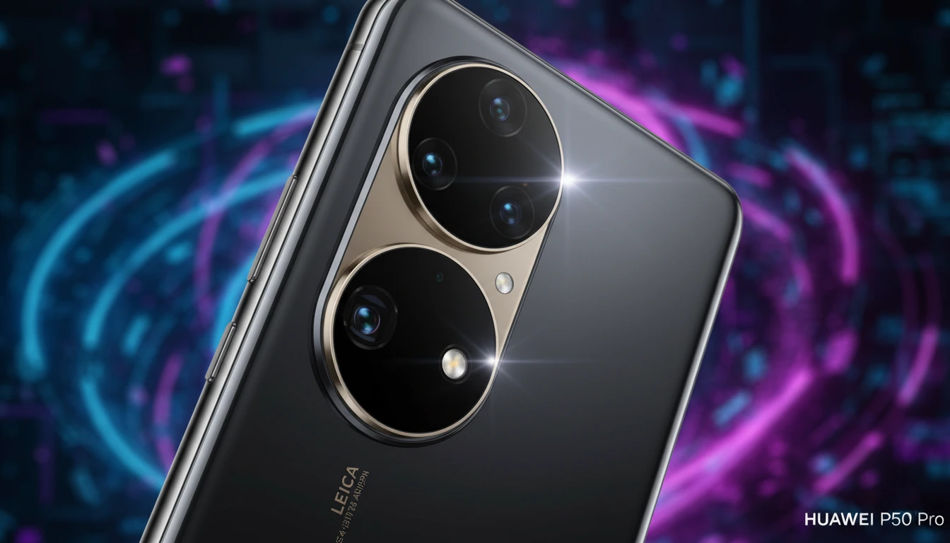 نظام كاميرا Huawei P50 Pro مع تقنية Leica.
